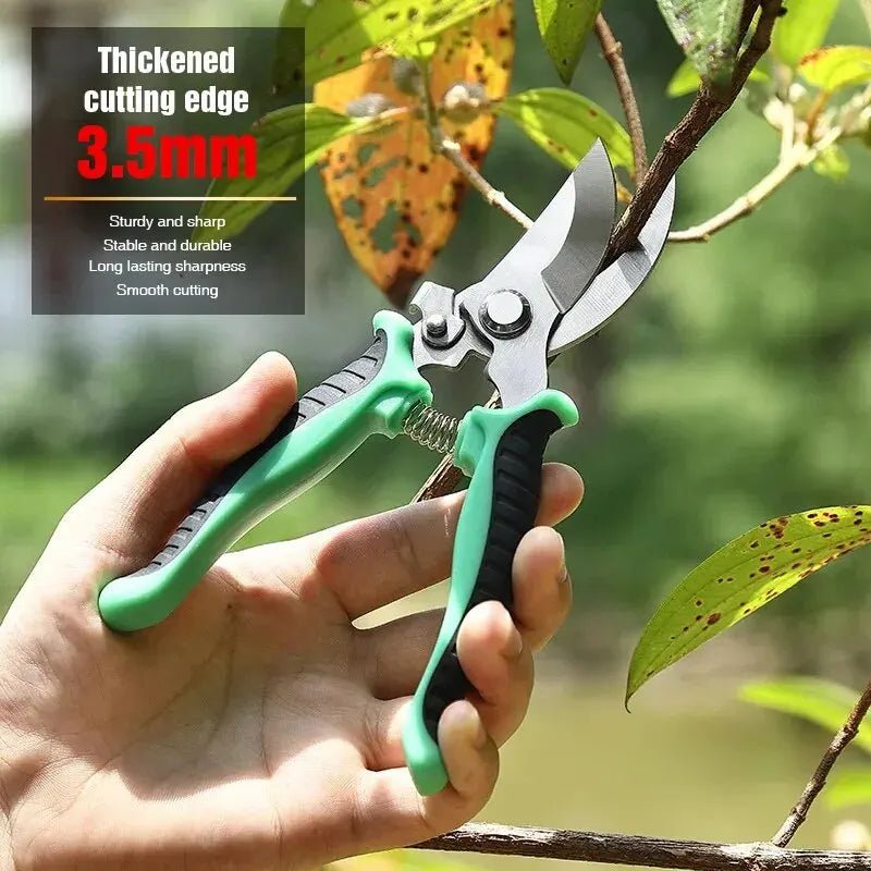 Gartenschere mit Edelstahlklinge, multifunktional - Grun - 20