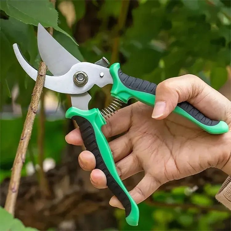 Gartenschere mit Edelstahlklinge, multifunktional - Grun - 20
