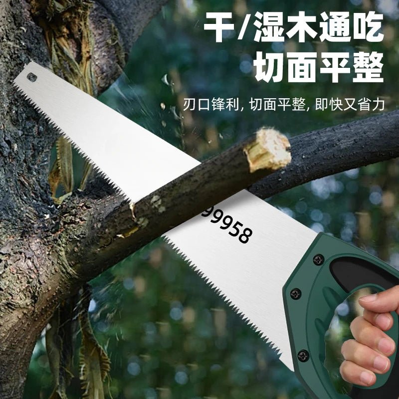 Stahl - Handsäge für Holz, mittlere Verzahnung - Grun - 26
