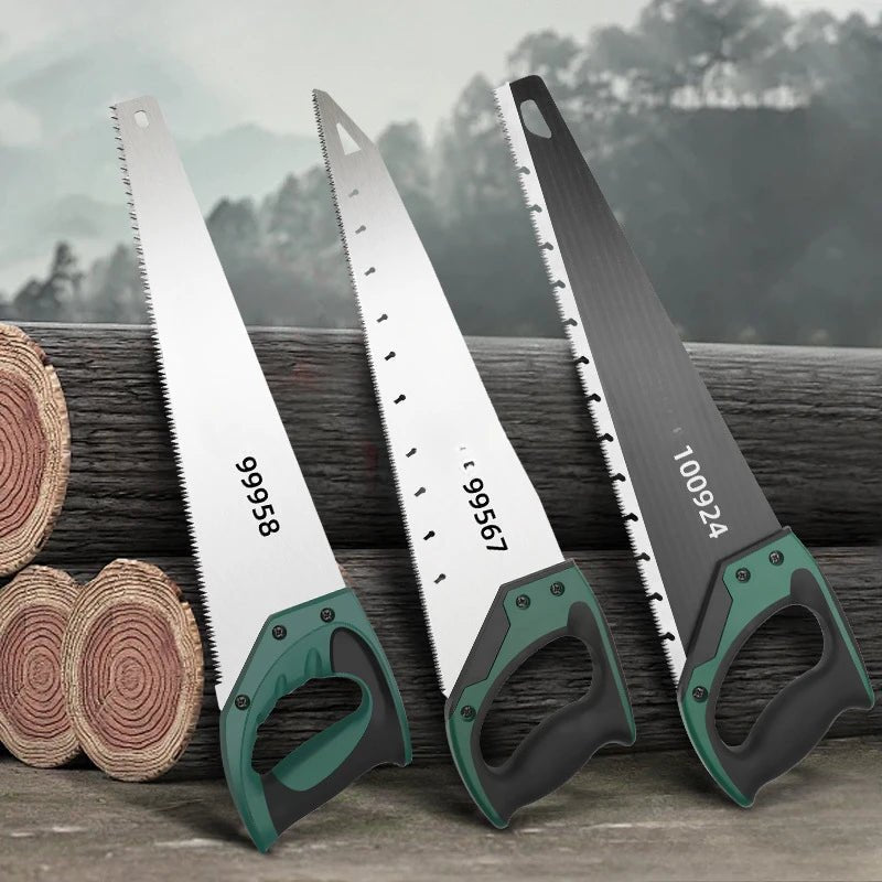 Stahl - Handsäge für Holz, mittlere Verzahnung - Grun - 26